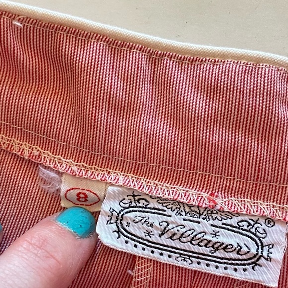 Vintage Midi Skirt Womens Size XS Small The Villager Union Label Button Down - Picture 9 of 10